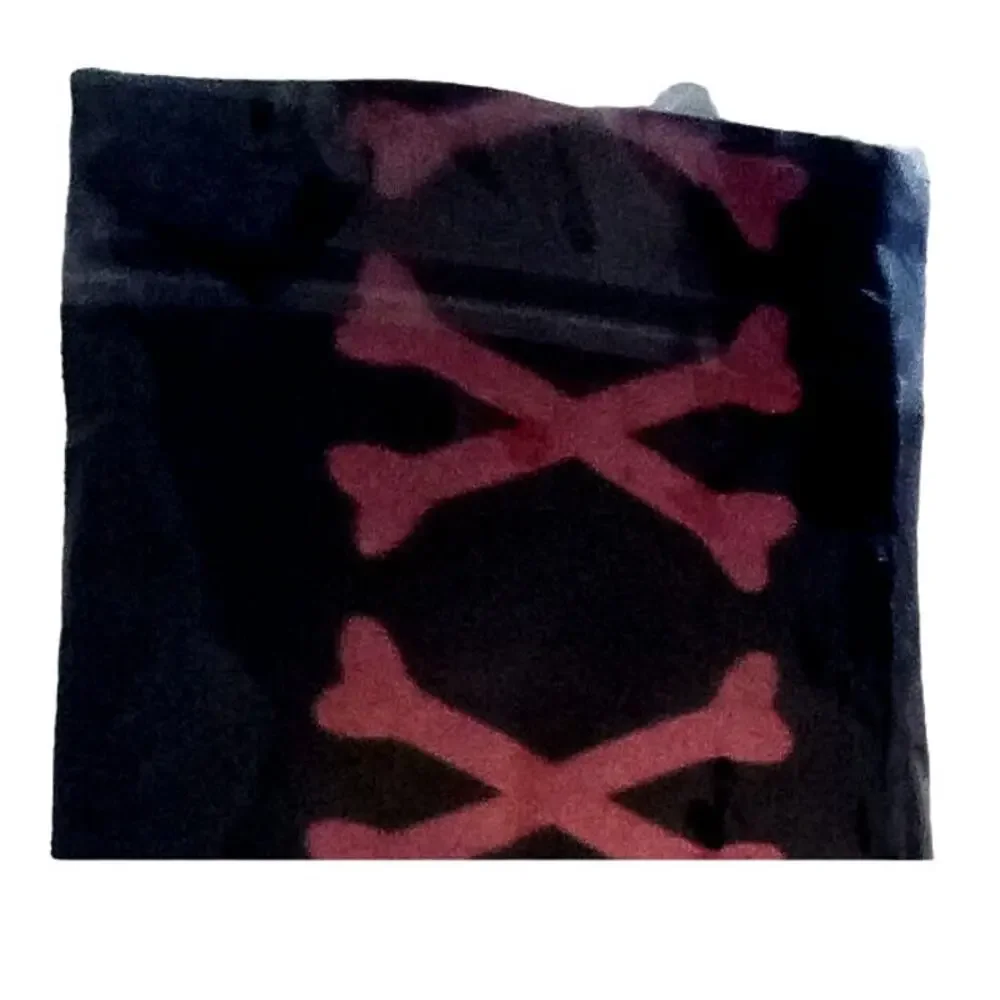Black Bow Stockings Crossed Bones Choose Red/Pink Coquette Lolita Valentine's